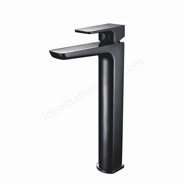 Scudo Muro  Deck Mounted 1 Handle Basin Mixer - Matt Black