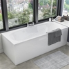 Scudo 1800mm x 480-550mm Water Proof Bath Panel - White