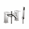 Scudo Descent 2 Tap Hole Deck Mounted Bath Shower Filler - Chrome