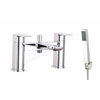 Scudo Muro 2 Tap Hole Deck Mounted Bath Shower Filler - Chrome