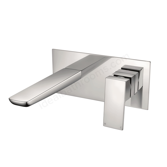 Scudo Muro 2 Tap Hole Wall Mounted Wall Mounted Bath Tap - Chrome