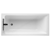 Ideal Standard CONCEPT Single Ended Rectangular Bath; 2 Tap Holes; 1500x700mm; White