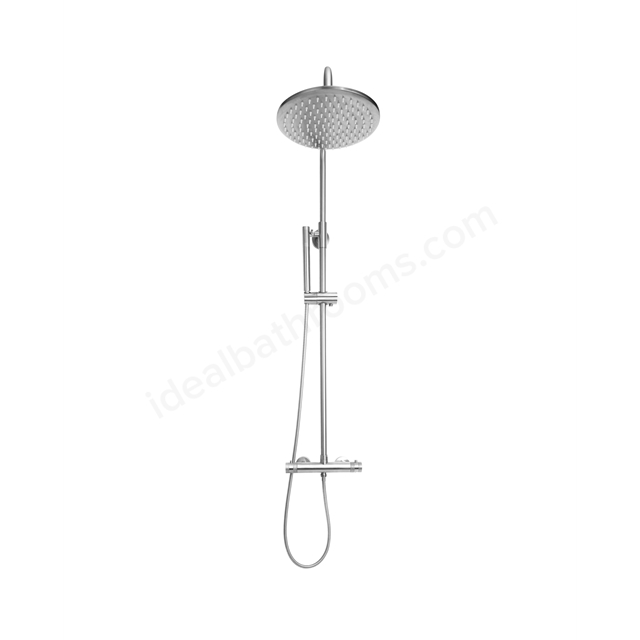 Scudo Core Round Rigid Riser Shower Chrome - Chrome