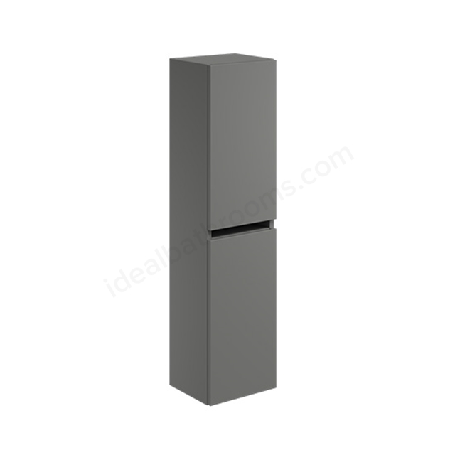 Scudo Aubrey 300mm x 1200mm x 265mm Floorstanding Tall Boy Unit - Dust Grey