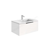 Scudo Ambience 790mm x 350mm x 475mm Wall Mounted Vanity Unit - Matt White