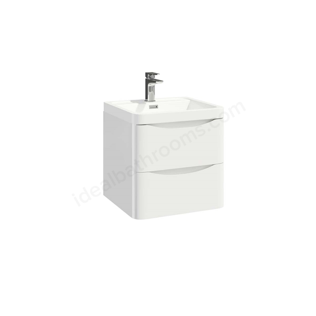 Scudo Bella 496mm x 450mm x 448mm Wall Mounted Vanity Unit - White
