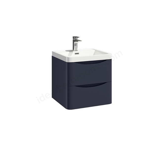 Scudo Bella 496mm x 446mm x 447mm Wall Mounted Vanity Unit - Indigo Blue