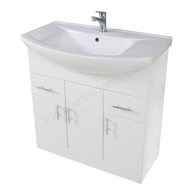 Scudo Lanza 820mm x 860mm x 340mm Floorstanding Unit - White