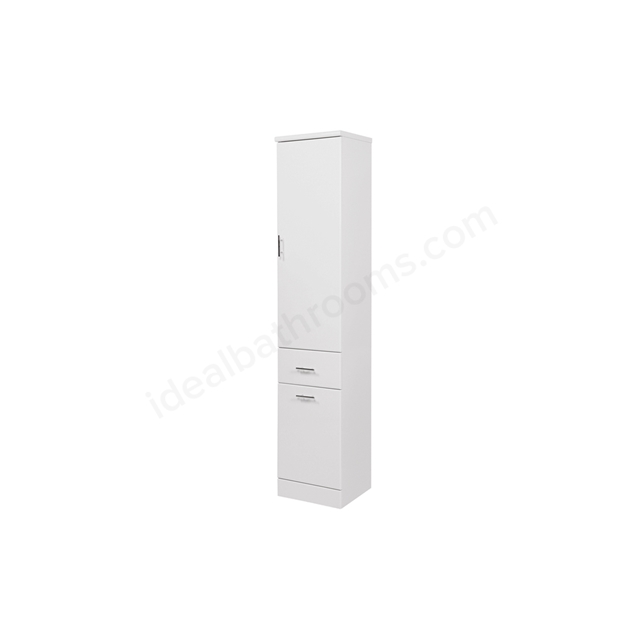 Scudo Lanza 355mm x 1910mm x 340mm Floorstanding Tall Boy Unit - White