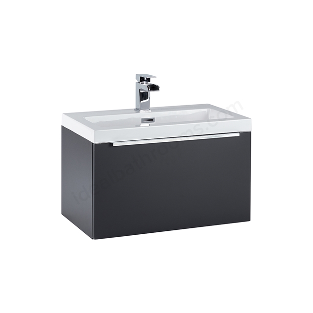 Scudo Muro 600mm x 375mm x 355mm Wall Mounted Vanity Unit - Matt Grey