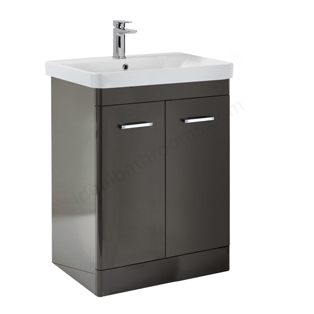 Scudo Rossini 760mm x 800mm x 444mm Floorstanding Unit - Wolf Grey