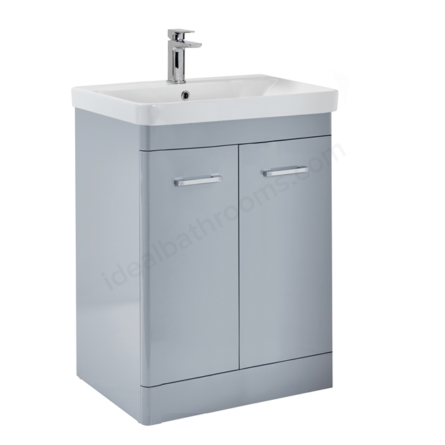 Scudo Rossini 760mm x 800mm x 444mm Floorstanding Unit - Pebble Grey