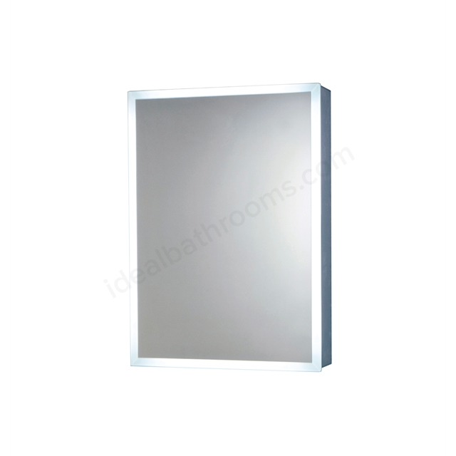 Scudo Mia 500mm x 700mm LED Mirror Cabinet w/ Demister Pad & Shaver Socket 