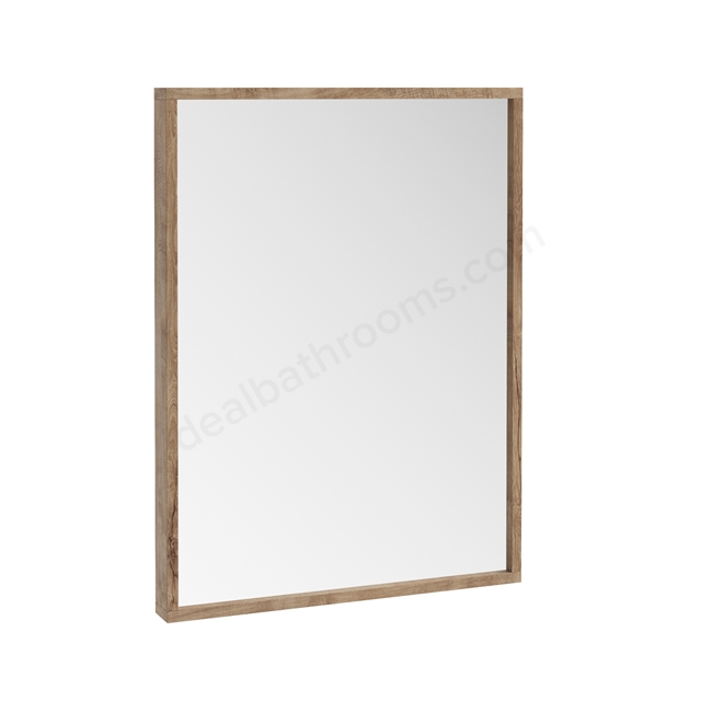 Scudo Ambience 800mm x 600mm Mirror - Rustic Oak