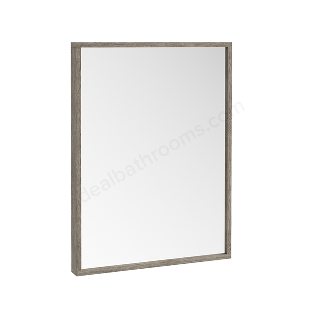 Scudo Ambience 800mm x 600mm Mirror - Grey Oak