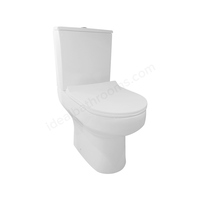 Scudo Rimless Spa WC Pan and Seat - White