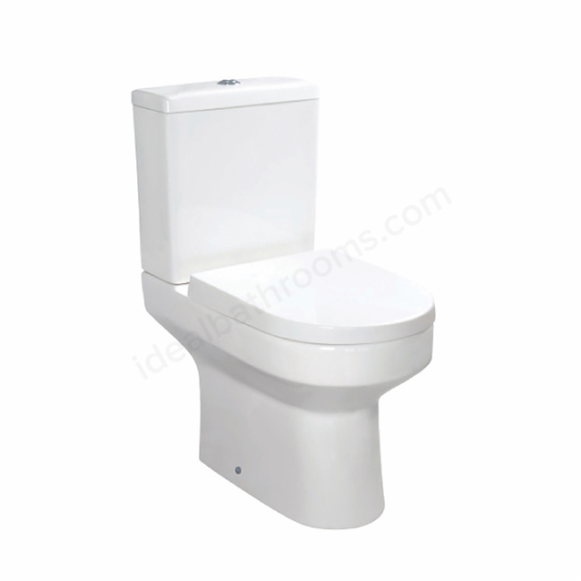 Scudo Spa 655mm x 460mm x 365mm Comfort Height WC Pan - White