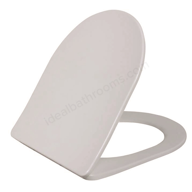 Scudo Middleton Slim Heavy Weight Soft Close Seat D-shaped - White