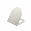 Scudo Spa D-shaped Toilet Seat - Wrap Over Soft Close Top Fix - White