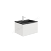 Scudo Ambience 600mm x 480mm 1 Tap Hole Vanity Basin - Graphite Grey