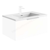 Scudo Ambience 800mm x 480mm 1 Tap Hole Vanity Basin - White