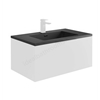 Scudo Ambience 800mm x 480mm 1 Tap Hole Vanity Basin - Graphite Grey