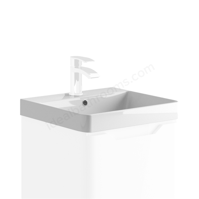 Scudo Rossini 500mm x 460mm 1 Tap Hole Ceramic Vanity Basin - White