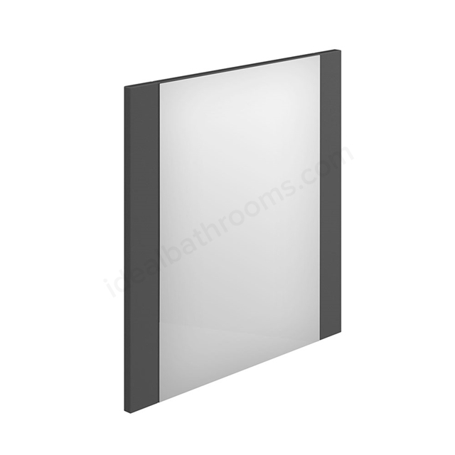 Essential Nevada Bathroom Mirror; Rectangular; 600x600mm; Grey
