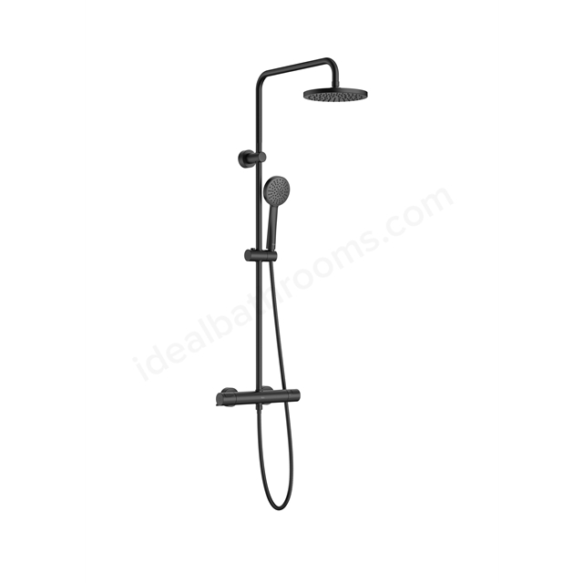Roca Victoria Single Lever Shower Column - Matt Black