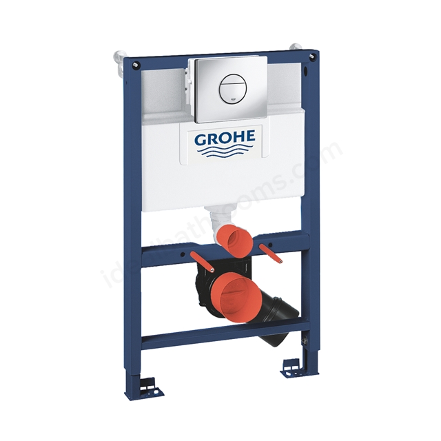 Grohe Rapid SL 820mm x 500mm Installation Frame w/ Nova Cosmo Plate, Front Wall Brackets & Flushplate