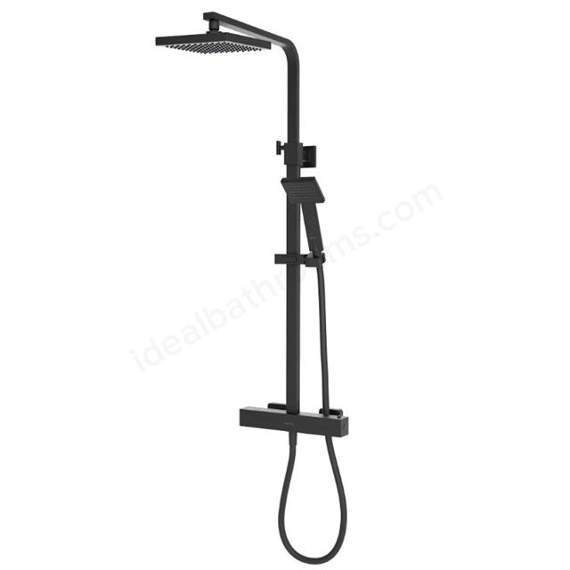 Aqualisa AQ Cool Touch Square Shower Column (inc Fixing Kit) HP - Matt Black