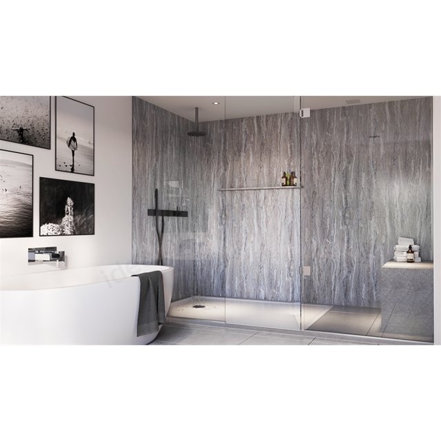 Showerwall 2440X1200Mm Proclick Blue Toned Stone Wall Panel SW55
