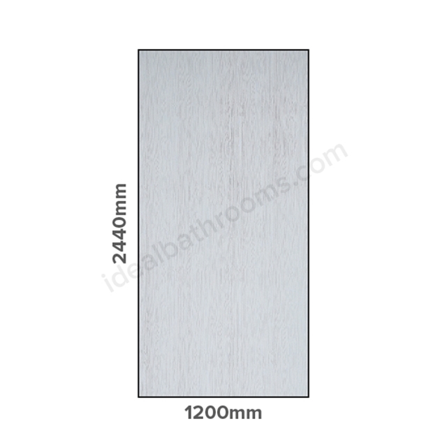 Showerwall 2440X1200Mm Proclick Linea White Wall Panel (SW27)