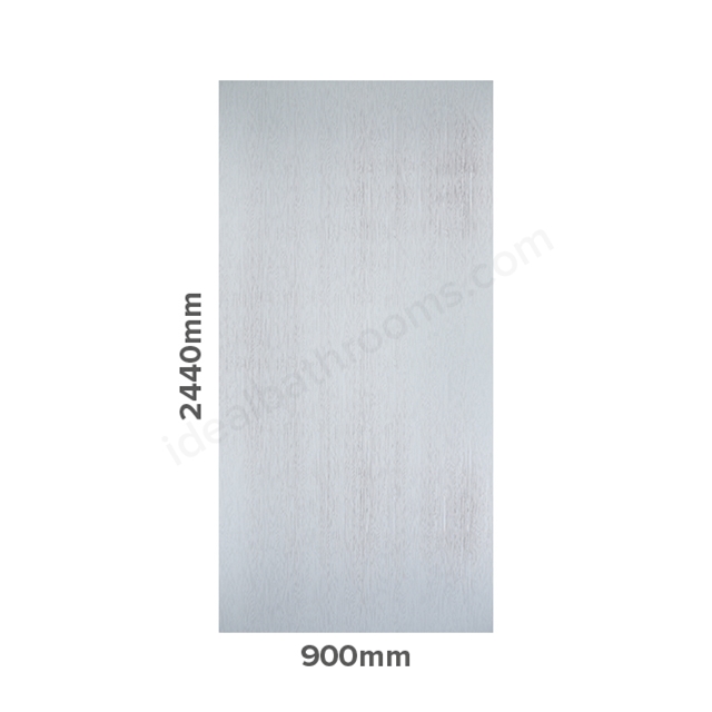 Showerwall Linea White 900mm Wide Straight Edged Panel SW27