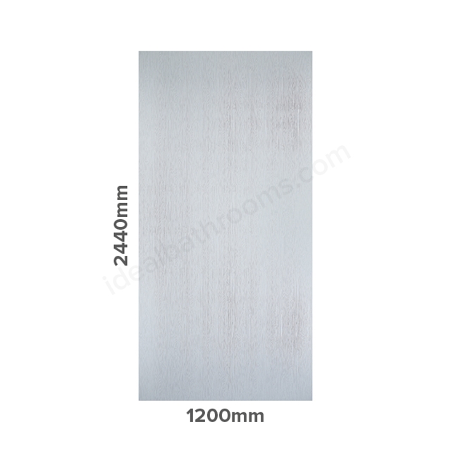 Showerwall Linea White 1200mm Wide Straight Edged Panel SW27