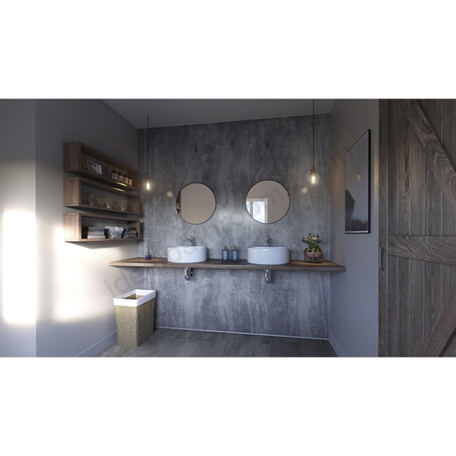 Showerwall 2440X1200Mm Se Washed Charcoal Wall Panel SW58
