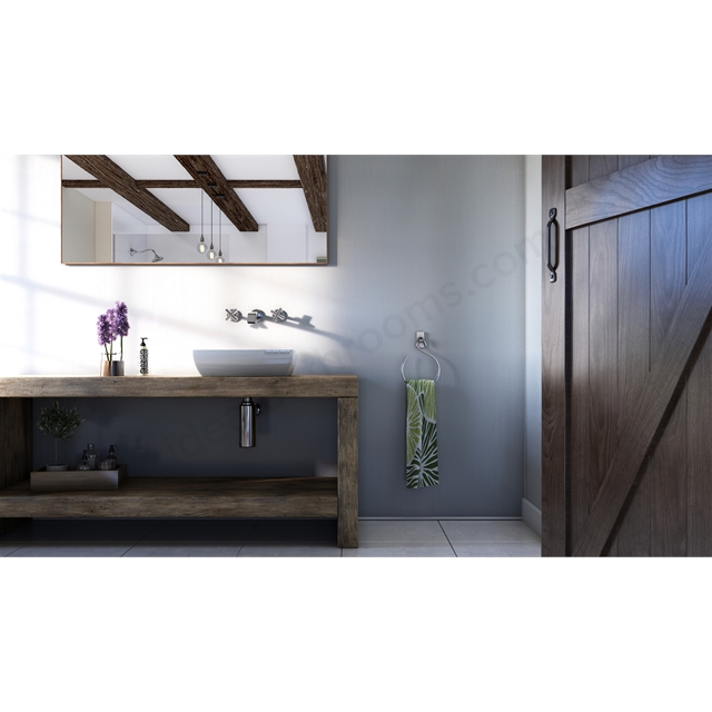 Showerwall 2440X600Mm Proclick Linea White Wall Panel SW27