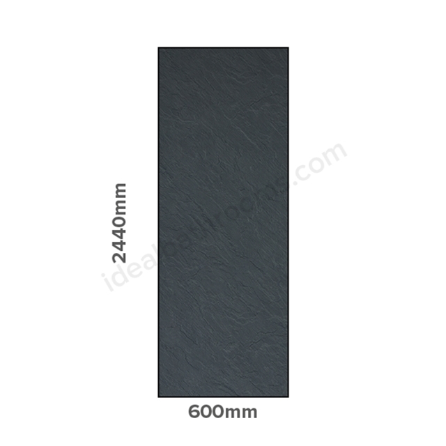Showerwall 2440X600Mm Proclick Slate Grey Wall Panel SW33