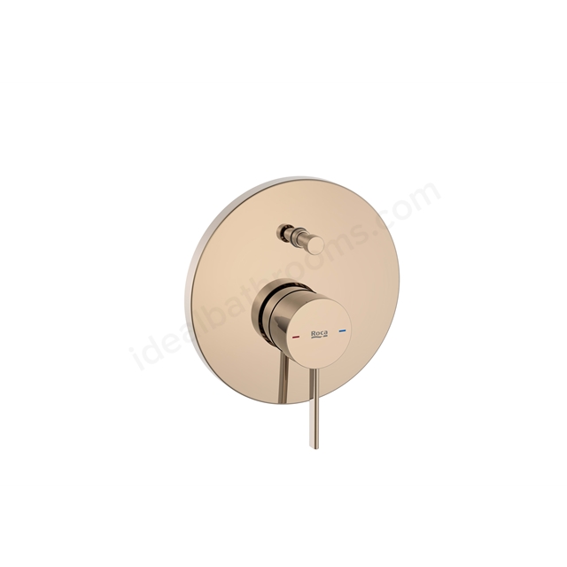 Roca Ona Built In 2 Way Shower Mixer Valve w/ Automatic Diverter - Rose Gold
