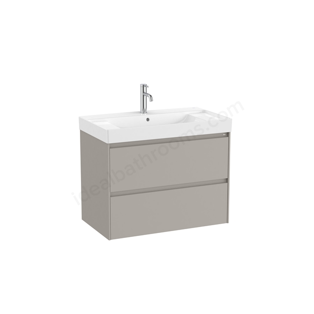 Roca Unik Ona 2 Drawer 800mm x 460mm x 645mm Vanity Basin Unit Sand