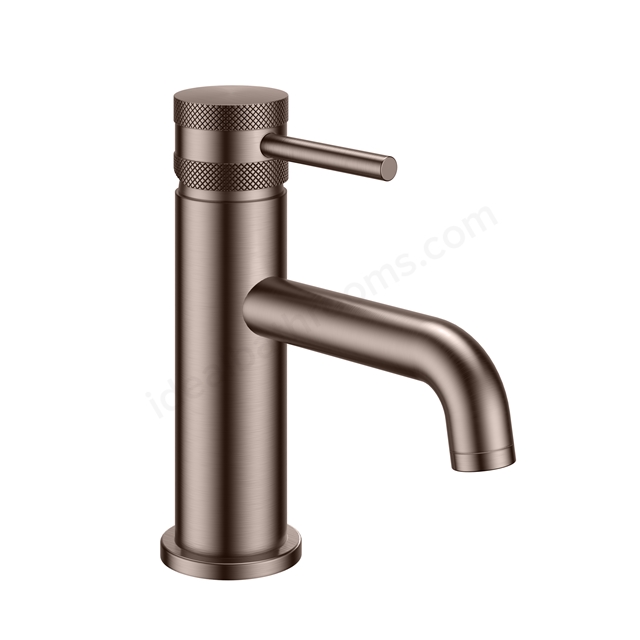 Scudo Core Mono Deck Mounted 1 Handle Basin Mixer - Brushed Bronze