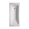 Vitra BALANCE Single Ended Rectangular Bath; 1600x700mm; 0 Tap Hole; White