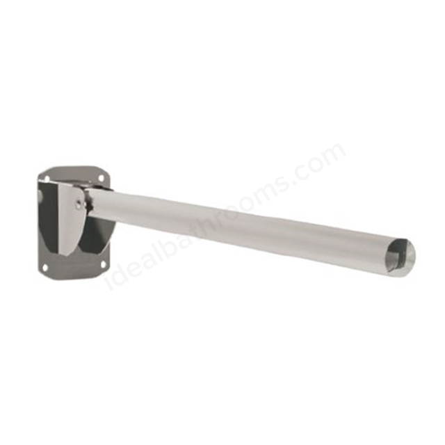 Bathex Friction 760mm Single Arm Hinged Stainless Steel Support Rail - Mirror Polished