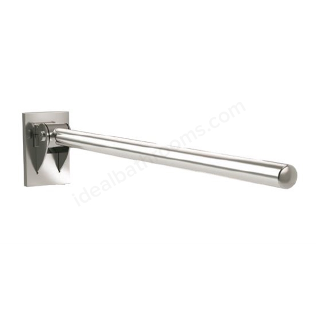 Bathex Friction 800mm Single Arm Concealed Stainless Steel Support Rail - Mirror Polished