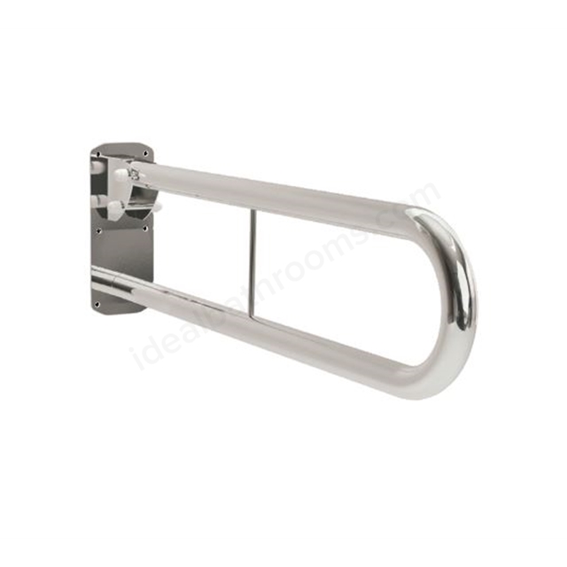Bathex Professional 760mm Double Arm Hinged Support Rail - Mirror Polish