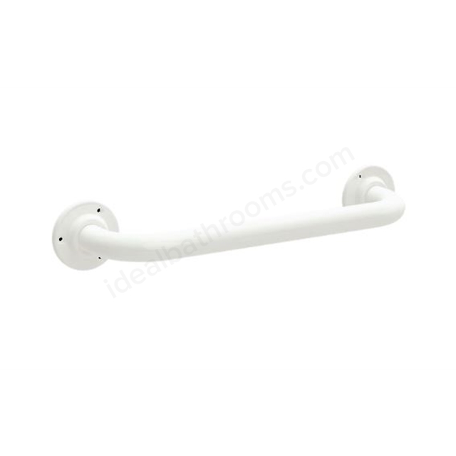 Bathex Professional 600mm Stainless Steel Grab Rail - White
