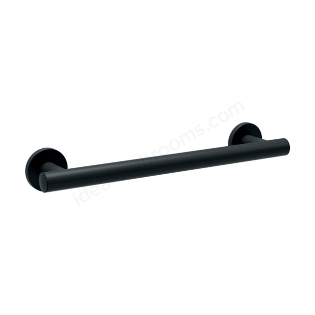 Bathex Yardley Grab Rail 25mm S/S 300mm  Matt Black Concealed Fixings