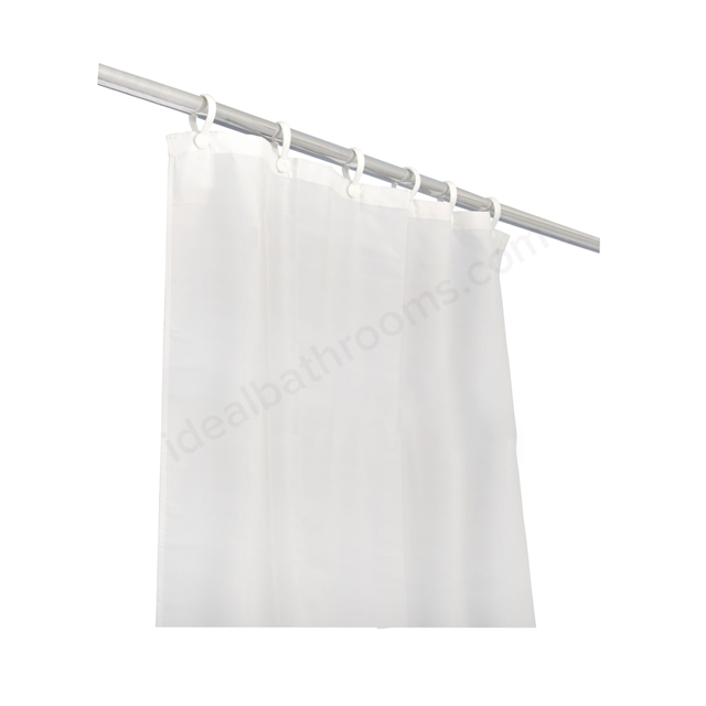 Bathex Professional 2100mm x 1830mm Weighted 4oz Polyester Shower Curtain - White