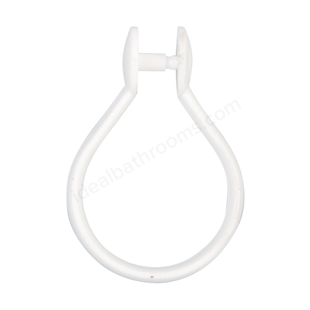 Bathex Professional Plastic Shower Hook - White