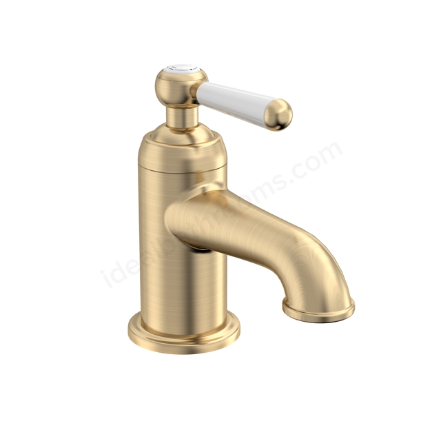 Tavistock Lansdown Mini Mono Basin Mixer W Click Waste Brushed Brass